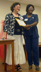 Christiane Melan&ccedil;on et Monique Blerald au congr&egrave;s CI&Eacute;F 2007 en Guyane