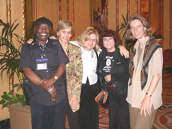 au congrès 2003: Gérard Étienne, Catherine Perry, Natania Étienne, Marie-Claire Blais, Bénédicte Mauguière